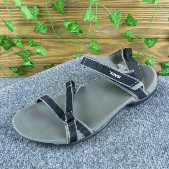 Teva Women's 1006263 Ankle Strap Black Synthetic Size 10M Gently‎ Used 2025 - Picture 1 of 7